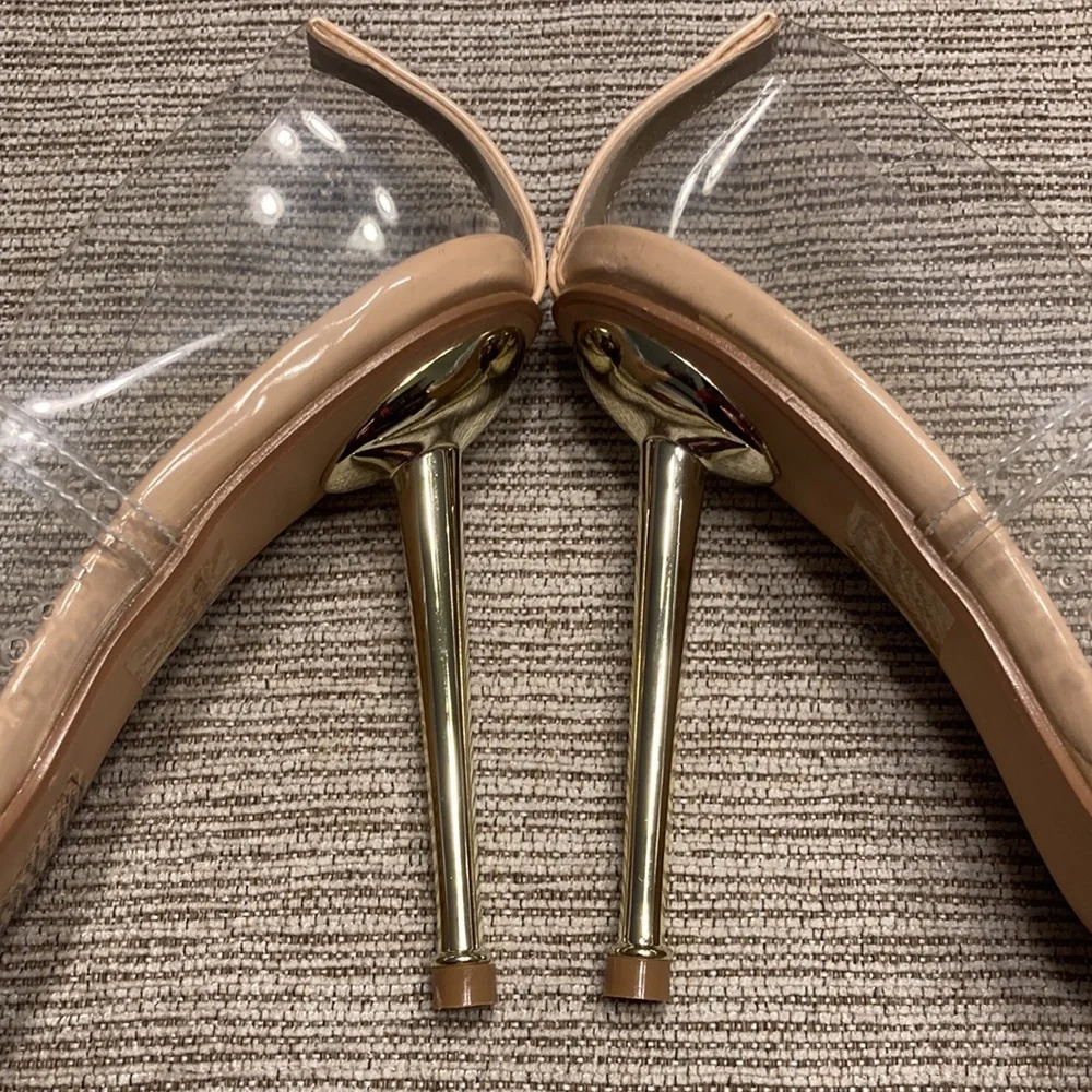 Fashion Nova clear Heels size 6.5 - Picture 15 of 16